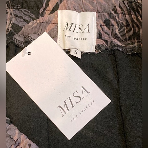 NWT Misa Palma Layered Ruffle Skirt in San Miguel Palm Print - Sz S - Picture 4 of 6